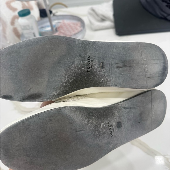 Prada Women’s White Loafers - Picture 3 of 4